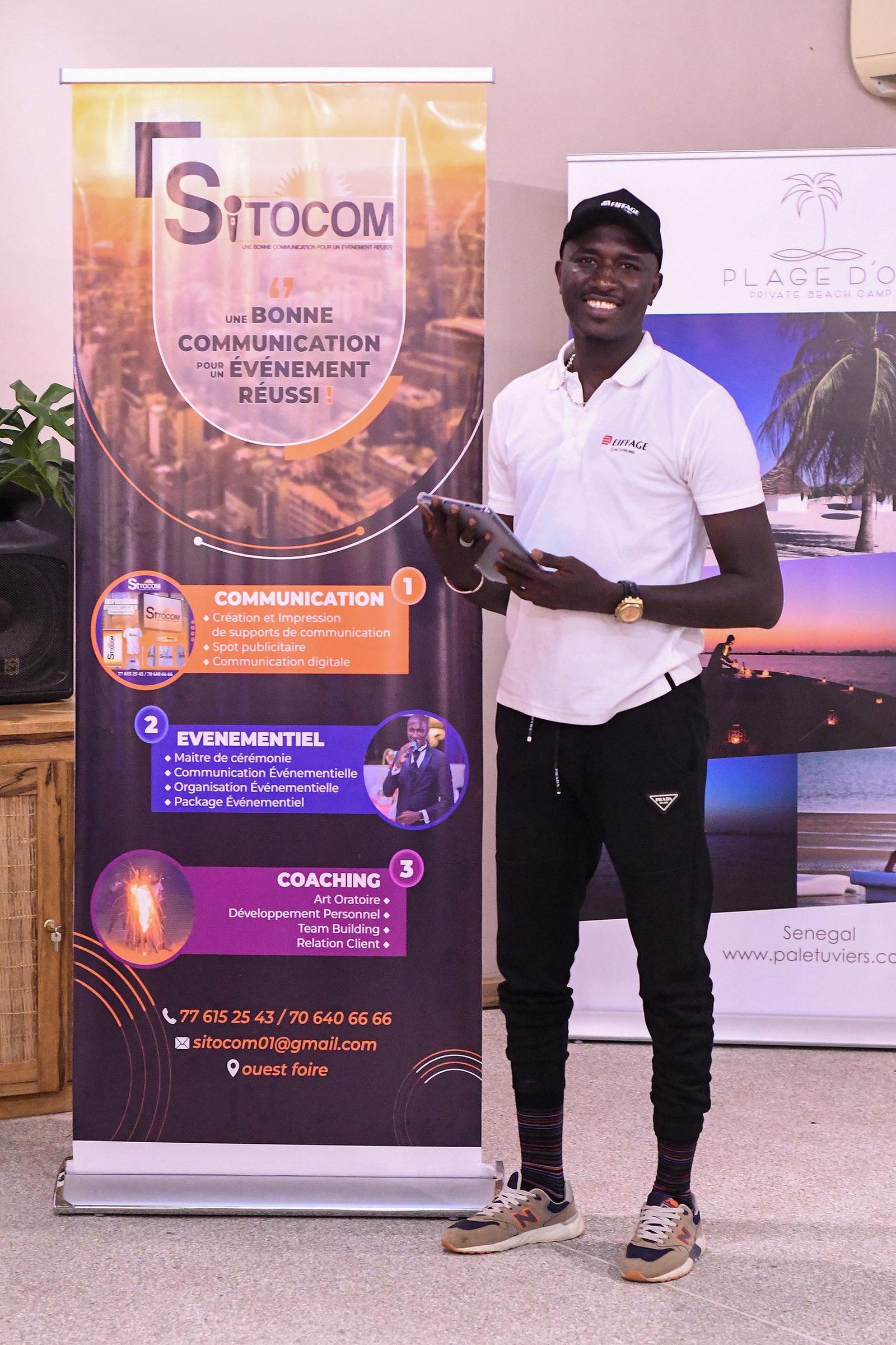 Équipe SITOCOM - Agence de communication au Sénégal travaillant sur des projets événementiels